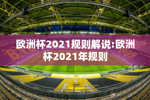 欧洲杯2021规则解说:欧洲杯2021年规则